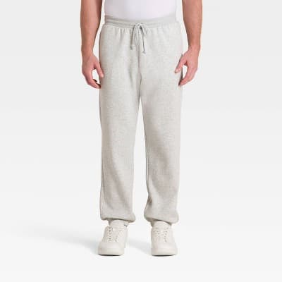 Men's Active Comfort Fleece Pants - All In Motion™ Heather Gray L