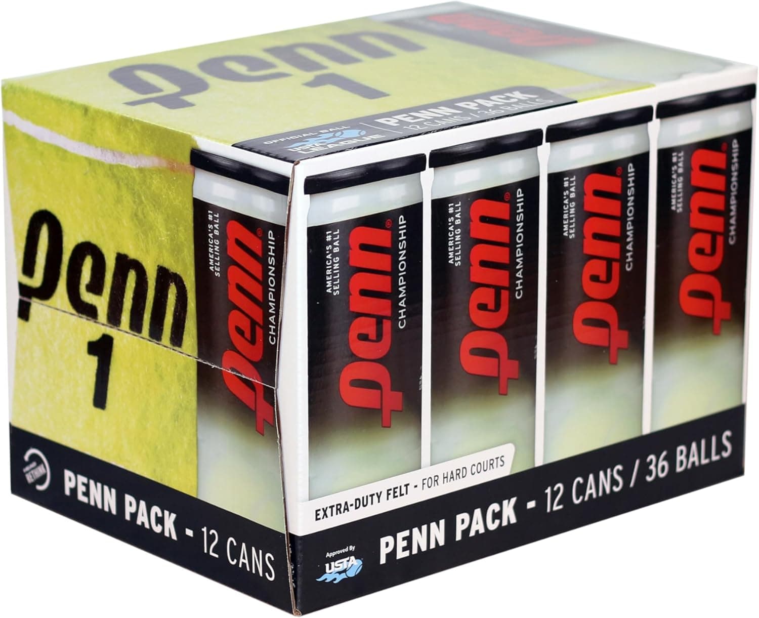 Stock Up on Penn Tennis Balls - 12-Pack Pressurized Balls