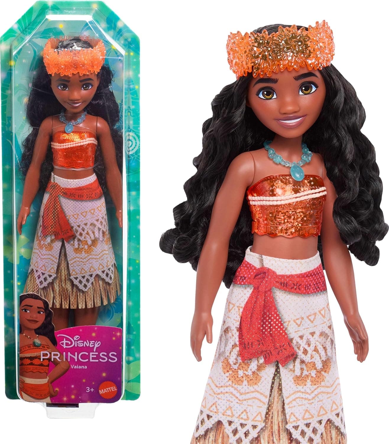 Mattel Disney Princess Moana Doll in Sparkling Fashion