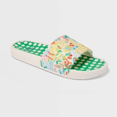 Adult Vacation/Star Geo Slide Sandals Yellow/Green - Roller Rabbit x Target 5-6