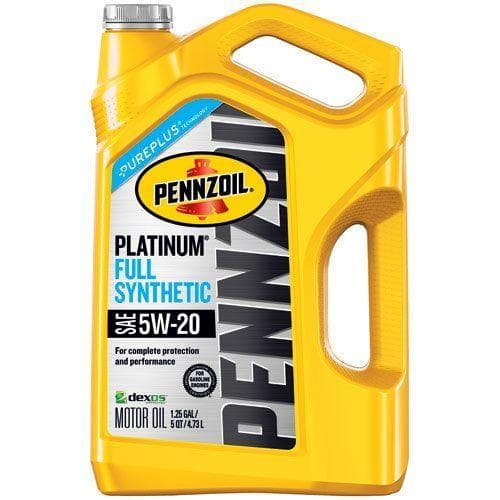 Protect Your Vehicle with Pennzoil Platinum 10W-30 Full Synthetic Oil (17% Off)