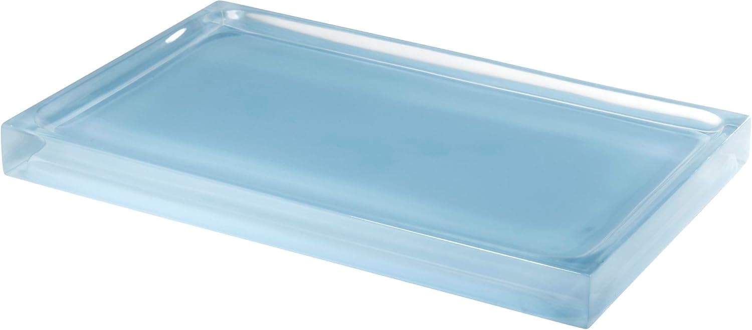 Sleek Countertop Organizer: Izod Vanity Tray in Modern Blue