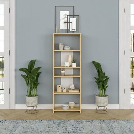 Ada Home Decor Diosp Multiple Tier Bookcase, Oak
