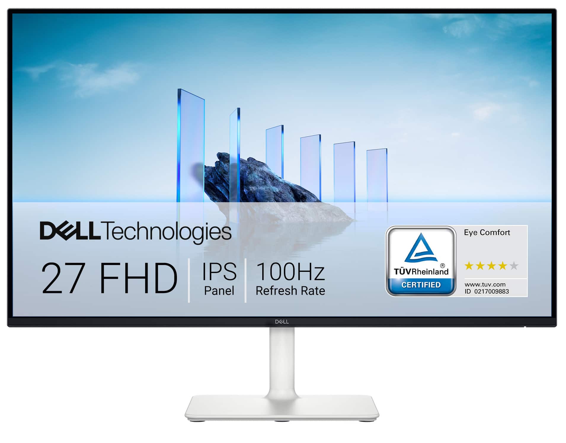 Dell - S2725H 27" IPS LED FHD 100Hz Monitor (HDMI) - Ash White
