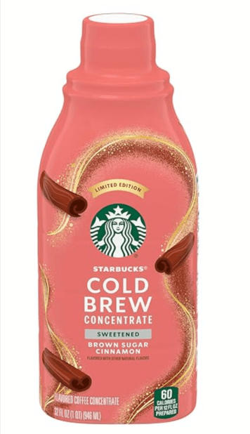 Starbucks Cold Brew Sweetened Coffee Concentrate: Smooth, Refreshing Sip