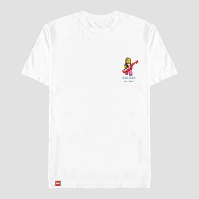 Men's LEGO Rad Dad Minifigure Short Sleeve Graphic T-Shirt - White L