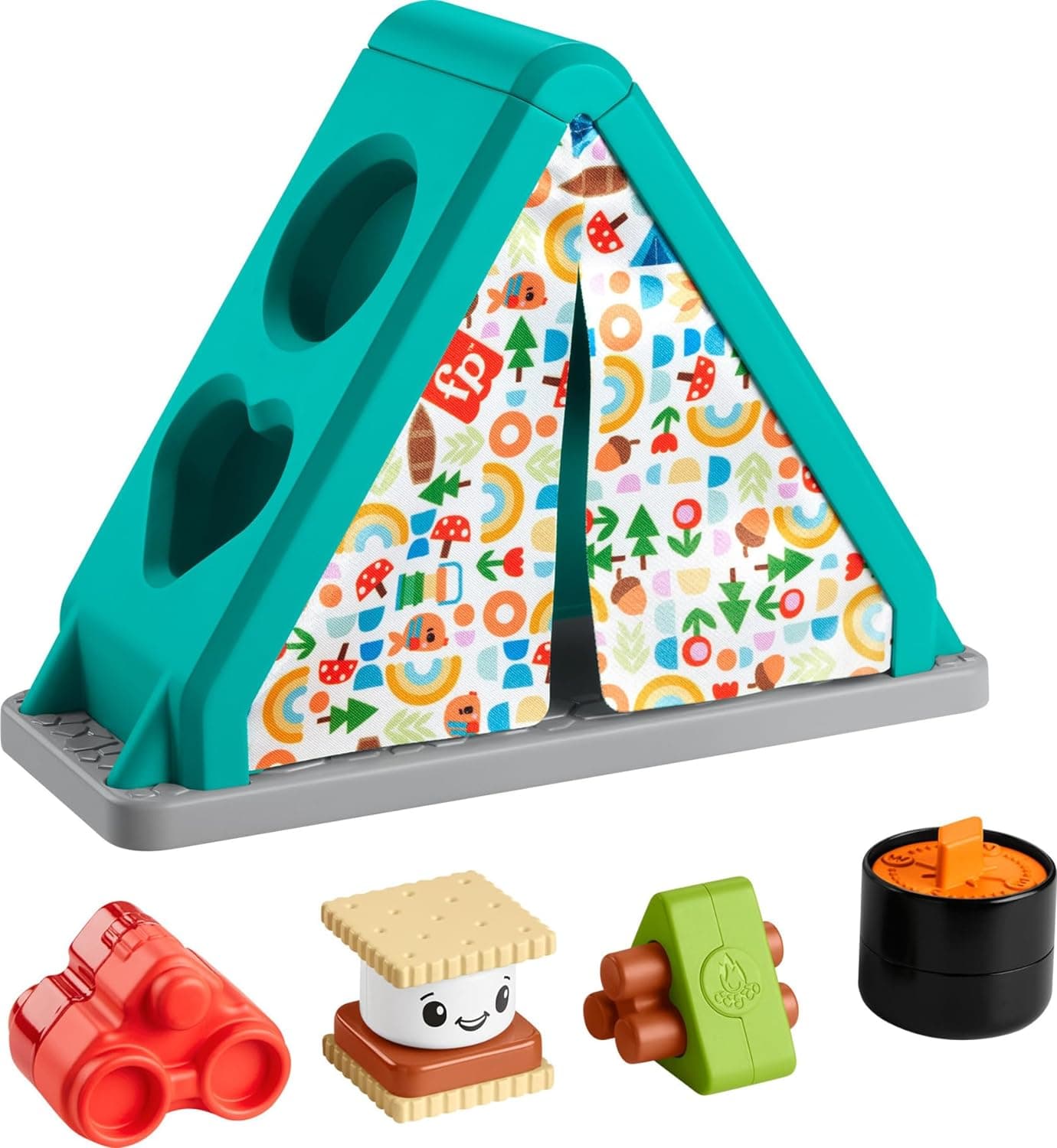 Discover the Joy of Shapes and Sorting with Fisher-Price's Baby Camping Tent