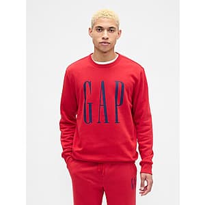 Gap Men's Logo Sweatshirt (Modern Red) $11.50 + Free S&H