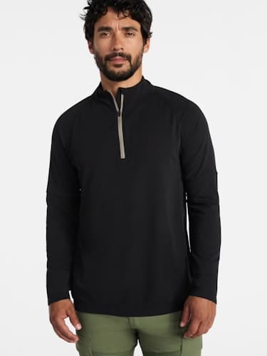 Ozark Trail Men's Textured Quarter Zip Pullover