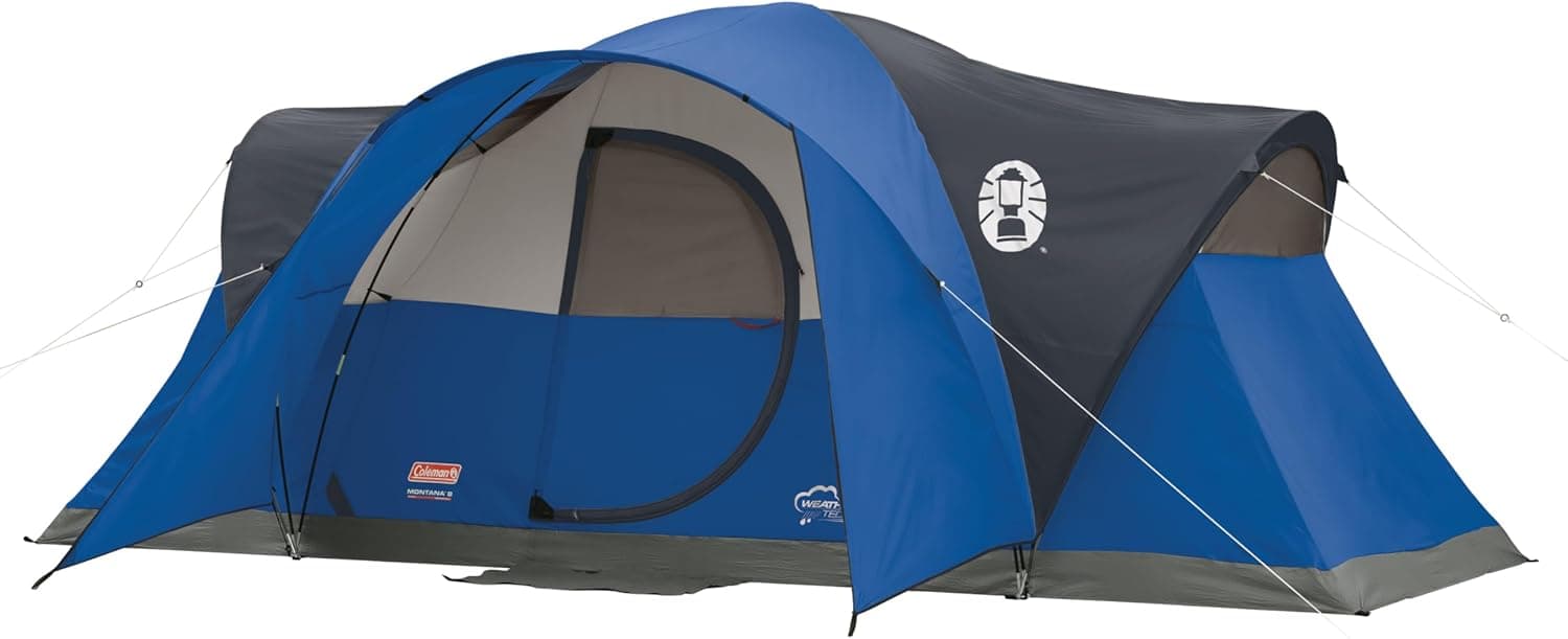 Roomy 8-Person Coleman Camping Tent with Rainfly