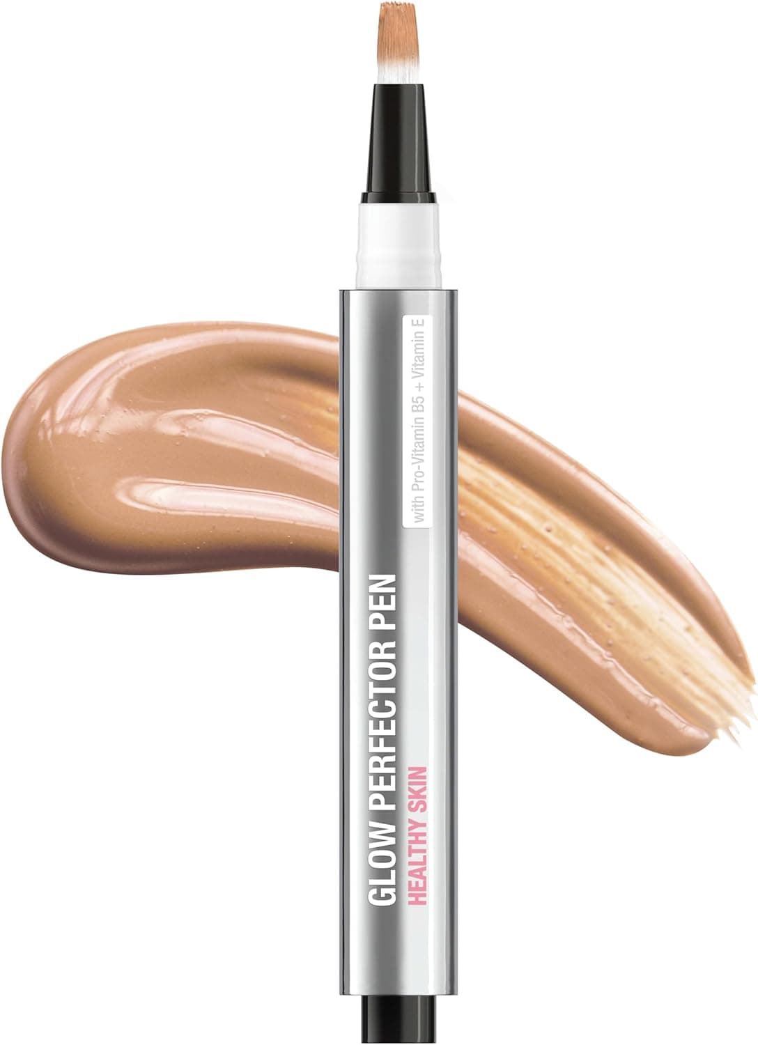 Neutrogena Healthy Skin Glow Perfector Concealer Pen, Lightweight Liquid Makeup for Face with Pro-Vitamin B5 & Vitamin E for a Radiant Finish, Light, 0.1 oz