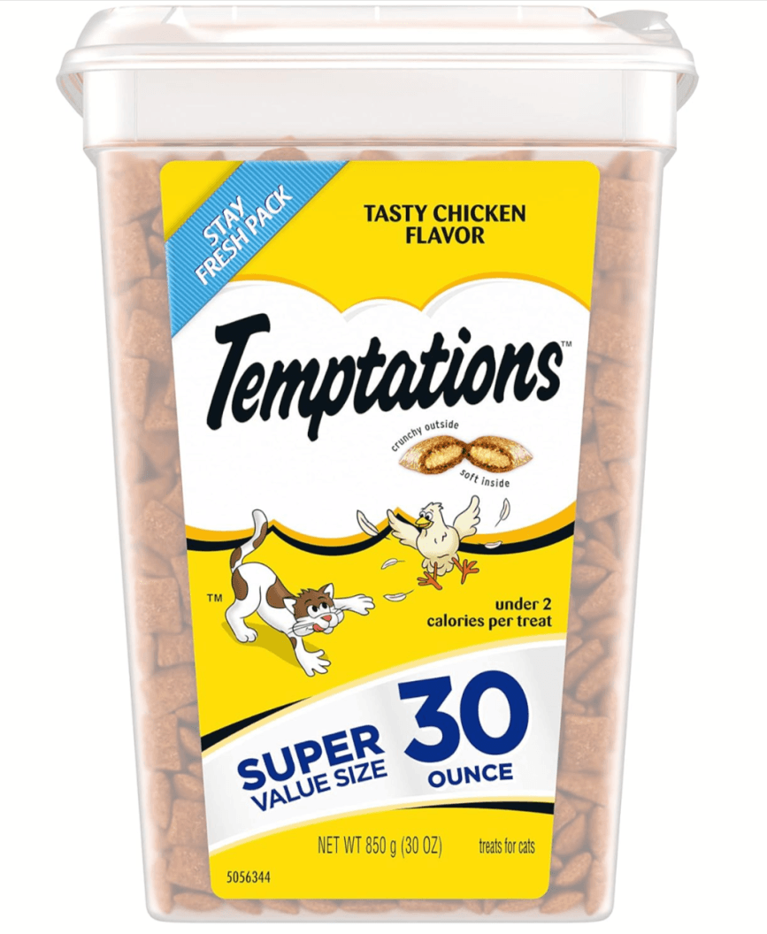 30oz Temptations Classic Crunchy and Soft Cat Treats Amazon