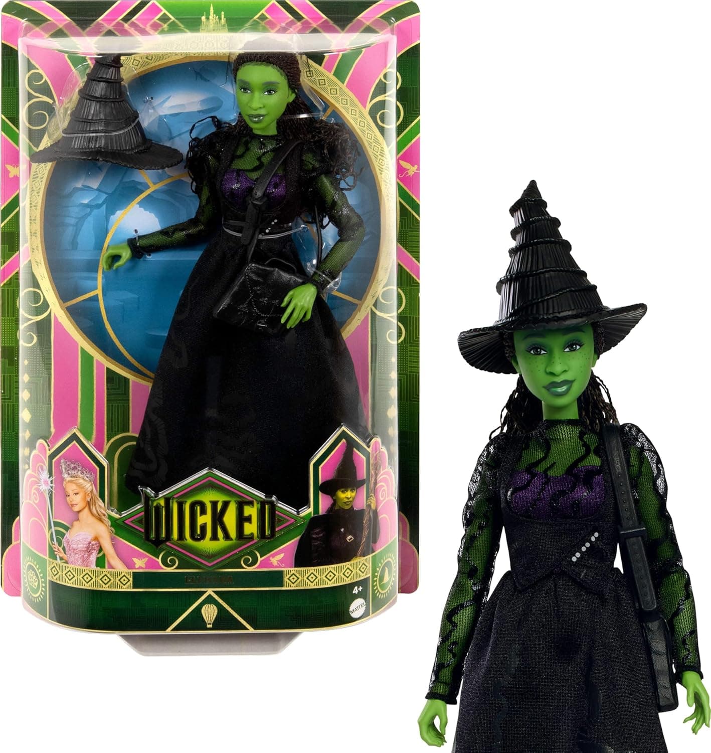 Mattel Elphaba Fashion Doll with Green Skin & Accessories