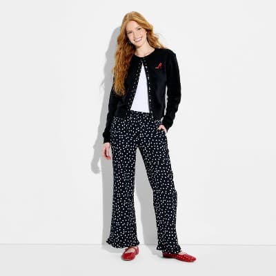 Women's The Devil Wears Prada Character Graphic Cardigan - Black XXS