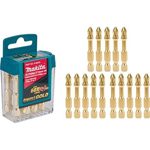 15-Pack Makita Impact Gold #2 Phillips Power Bits Amazon