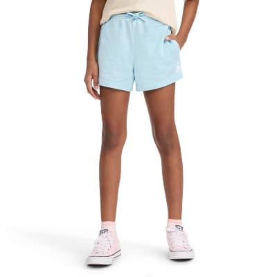 Converse® Girls' French Terry Pull-On Shorts - Light Blue M