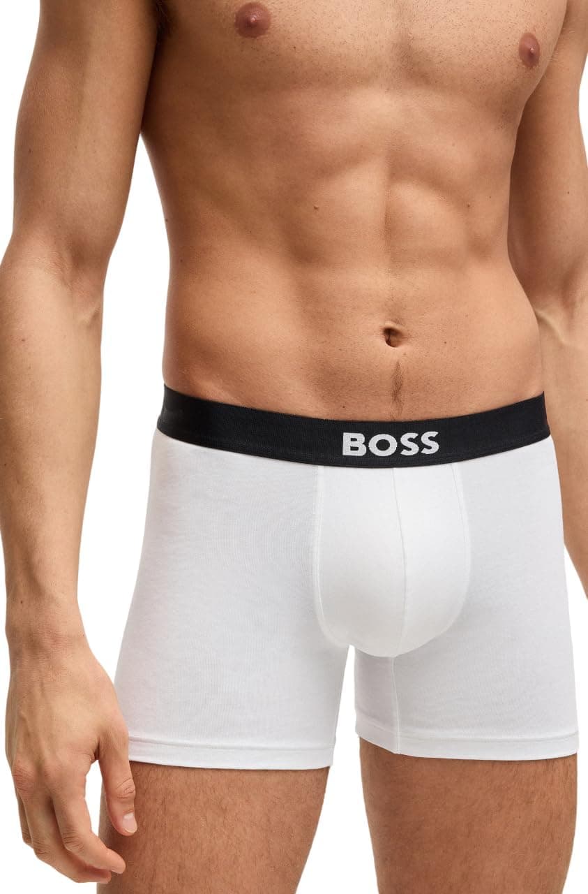 Amazon Essentials: BOSS 3-Pack Logo Boxer Briefs, 53% Off
