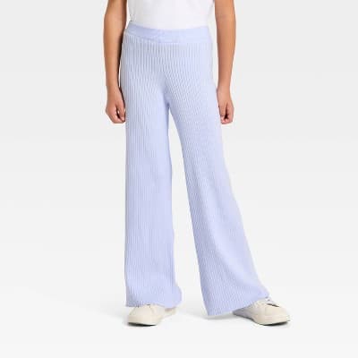 Girls' Relaxed Fit Sweater Pants - Cat & Jack™ Lavender XL