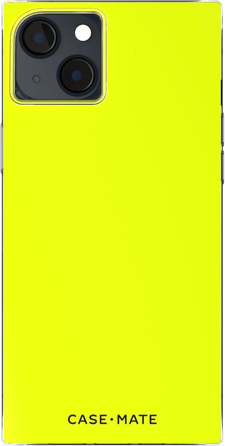 Case-Mate BLOX iPhone 14 Plus Case - Neon Lemon [10ft Drop Protection] [Compatible with MagSafe] Magnetic Bumper Cover with Edges for iPhone 14 Plus 6.7", Anti-Scratch, Shockproof, Slim