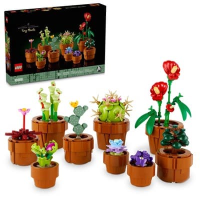 LEGO Icons Tiny Plants and Flowers Build and Display Set, Easter Basket Gifts for Adults - 10329