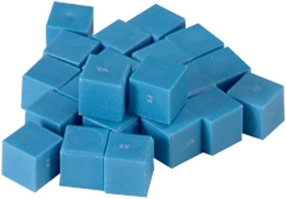 Hands-on Math: Blue Plastic Base Ten Blocks Set