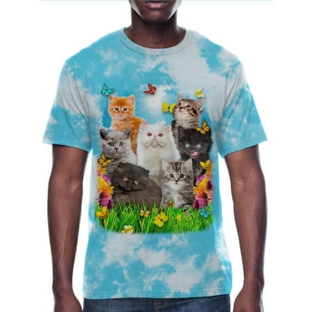 Cat Collage, Men's & Big Men's Graphic Tee Shirt, Sizes S-3XL