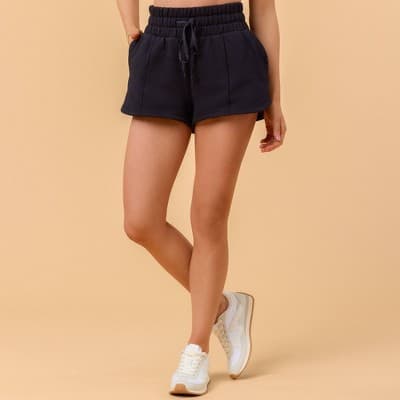 Blogilates Women's Mommy & Me Marshmallow Dolphin Shorts - Black M