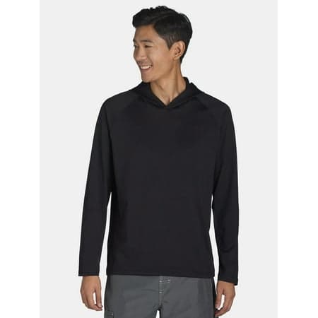 George Men's & Big Men's Hooded Sun Shirt with Long Sleeves, UPF 50+, Sizes S-3XL