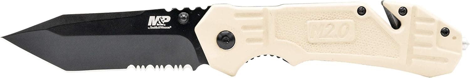 Survival-Ready Smith & Wesson Folding Knife with Serrated Blade