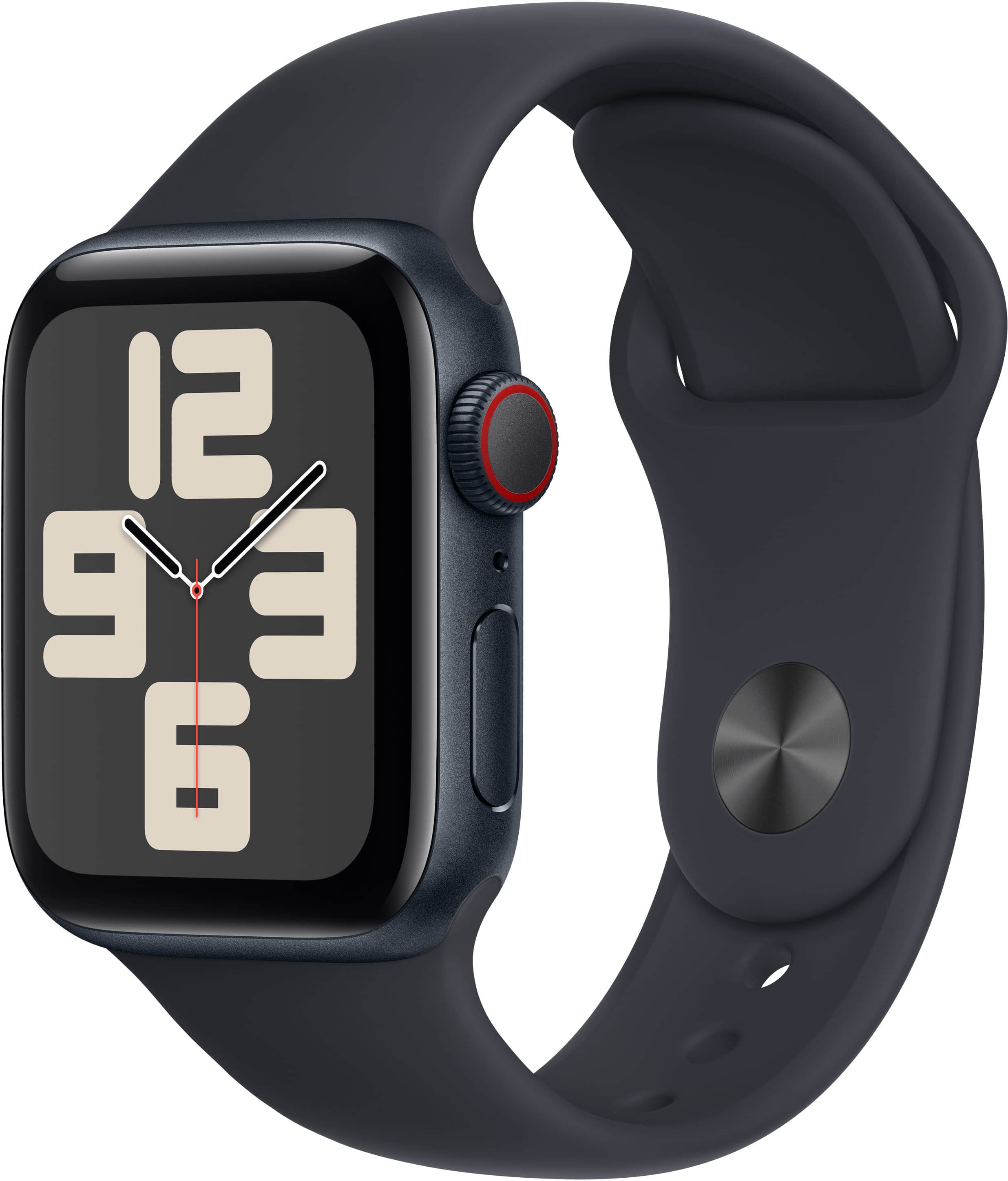 Refurbished Apple Watch SE 2nd Generation (GPS + Cellular) 40mm Midnight Aluminum Case with Midnight Sport Band - S/M - Midnight - (2022)