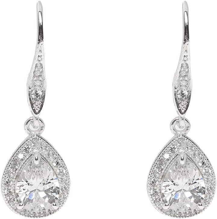 Anne Klein Cubic Zirconia Pear Drop Earrings