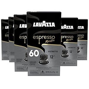 Lavazza Espresso Maestro Ristretto Nespresso Capsules for Prime