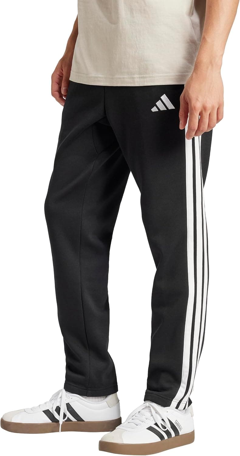 Adidas Men's Essentials 3-Stripes Fleece Pants at 50% Off