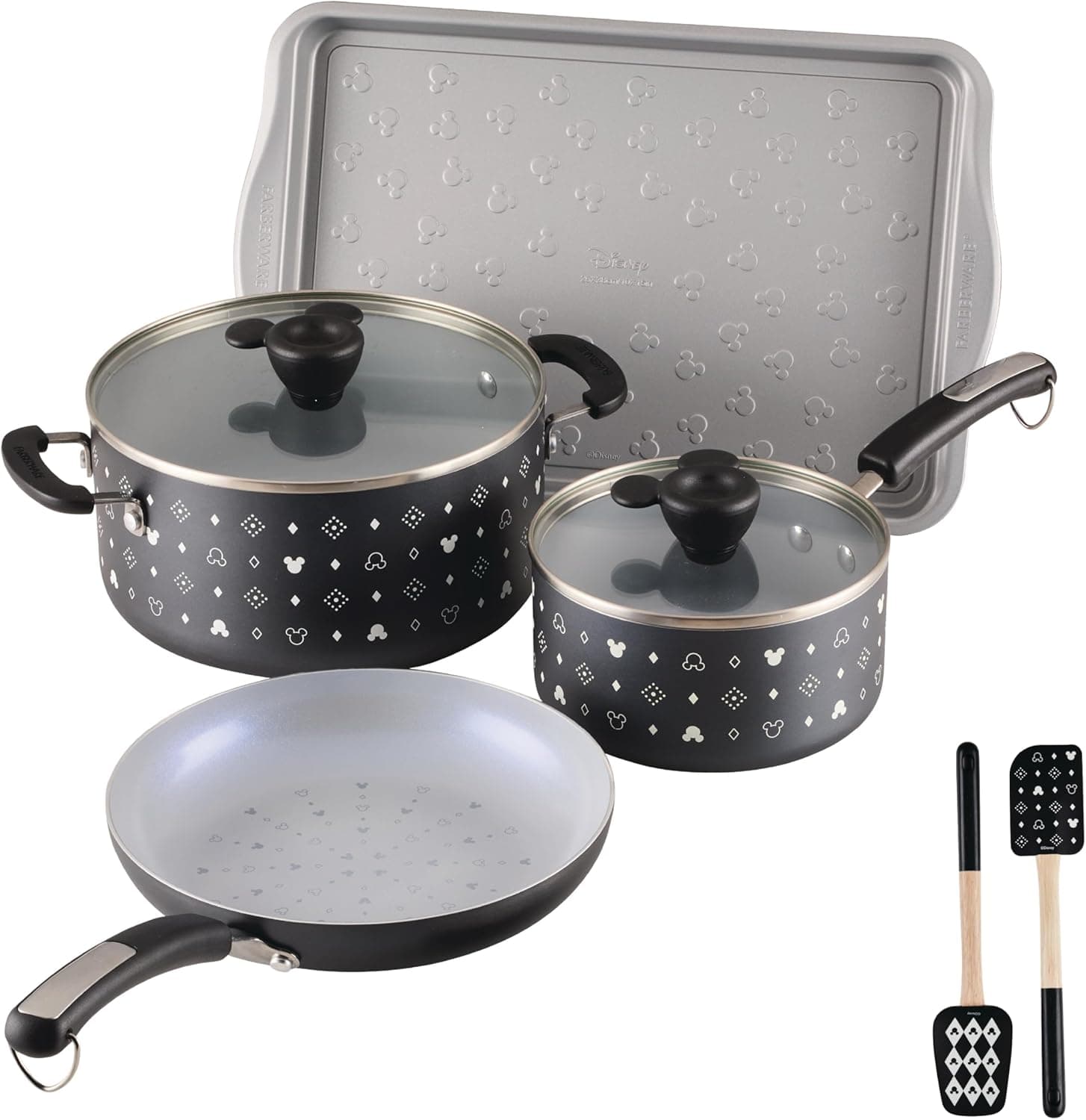 Farberware Disney Monochrome Cookware Set - 8 Pieces