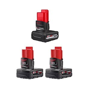 Powerful Bundle: Milwaukee 1x High Output 5Ah Battery + 2x 4Ah Batteries