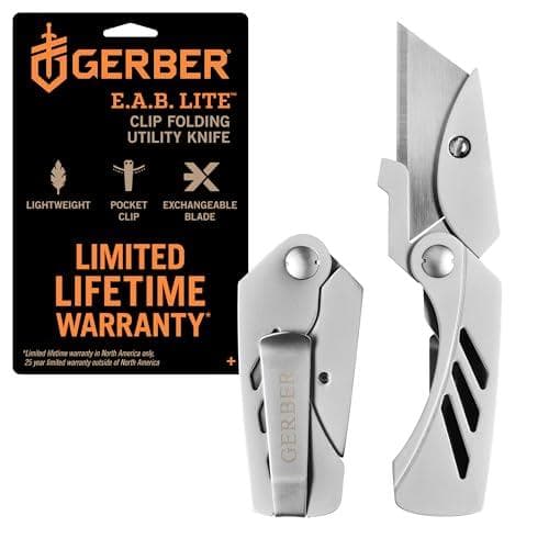 Gerber Gear EAB Lite Pocket Razor Knife w/ Money Clip Amazon