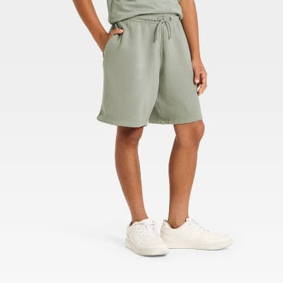 Boys' ' At the Knee' French Terry Shorts - All In Motion™ Sage Green XXL