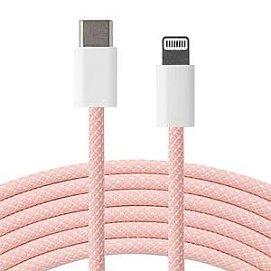 Save on Apple Braided USB-C to Lightning Cables (3.3 ft) from $9