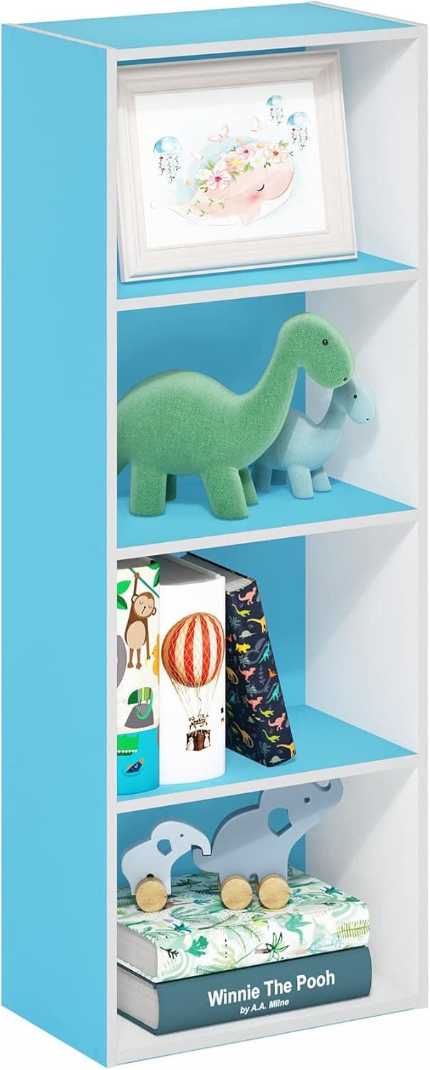 Get the Furinno Luder Bookcase in Light Blue/White at 32% Off