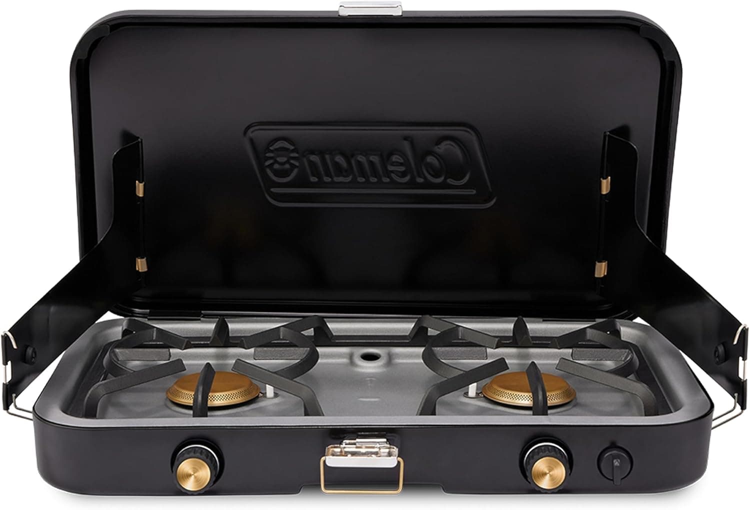 Versatile Coleman Camping Stove with Cast Iron Grill & Griddle