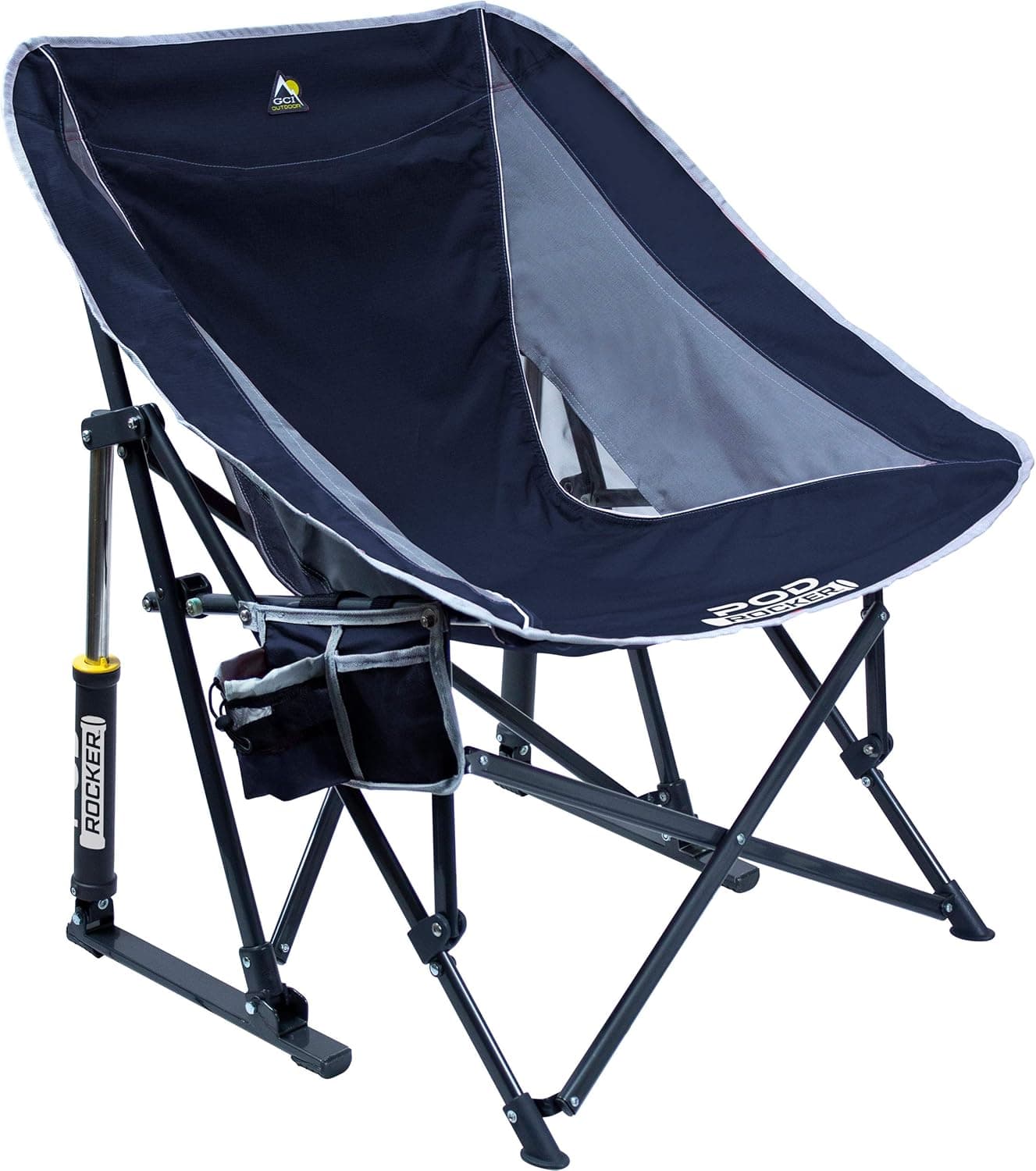 Cozy Outdoor Rocker - Collapsible Camping Chair, Indigo Blue