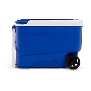 38-Quart Igloo Wheelie Cool Rolling Cooler (Blue or Mint)