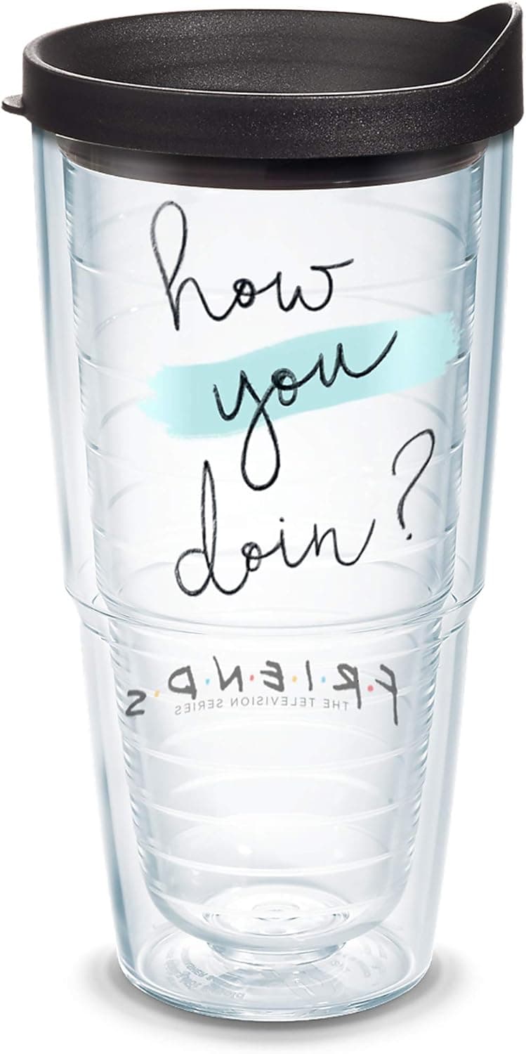 Tervis Friends Tumbler - Insulated Cup Keeps Drinks Hot or Cold