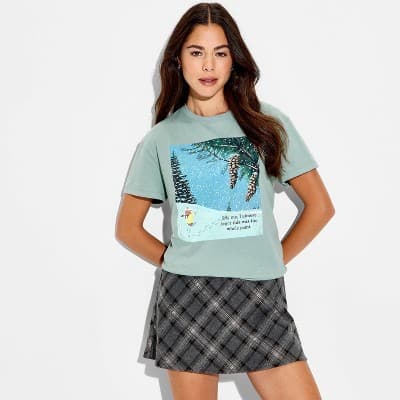 Women's Richard Scarry Bunny Short Sleeve Graphic T-Shirt - Sage Green M