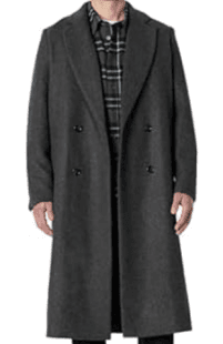 Amazon Essentials Men's Double Breasted Wool Blend Longline Topcoat Sport.woot!