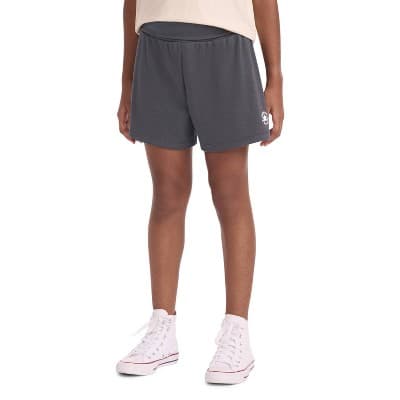 Converse® Girls' Pull-On Ribbed Shorts - Black L