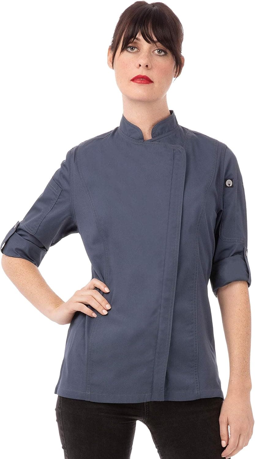 Professional Chef Coat in Blue - Over 50% Off