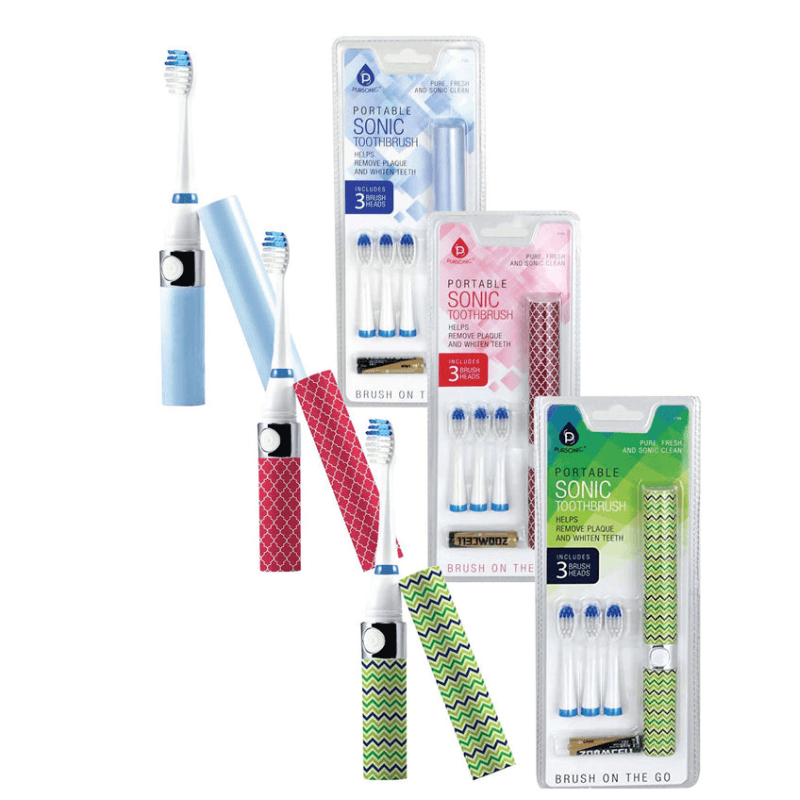 3-Pack of Pursonic Travel Electric Toothbrushes - 38% Off