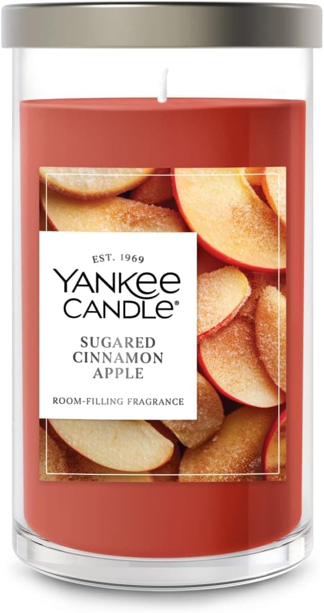Yankee Candle's Sugared Cinnamon Apple Candle - Fills Rooms