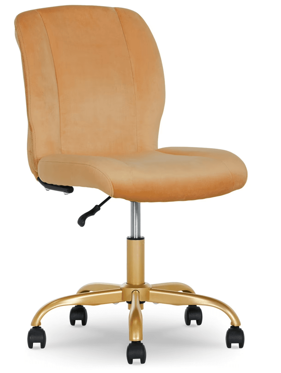 Save 45% on Mainstays Plush Velvet Office Chair at Walmart
